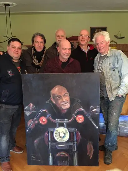 Overhandiging van een portret in opdracht